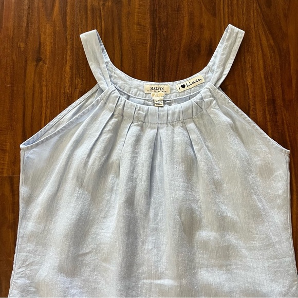 Malvin Hamburg-Germany Linen Light Blue Chambray Dress size Small - Picture 10 of 10